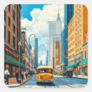 Search for city scene stickers Vintage