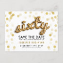 Search for 60th save the dates Glitter