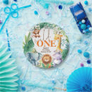 Search for party animal plates First birthday party