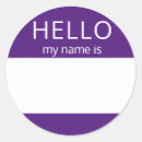 Search for purple name tags stickers Colourful
