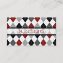 Search for argyle pattern business cards Black
