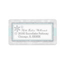 Search for glitter snowflake return address labels Baby shower