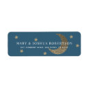 Search for star and moon return address labels Baby shower