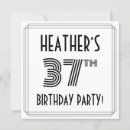 Search for 37th birthday invitations Elegant