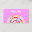 Search for lollipop business cards Pink