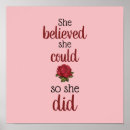 Search for she believed she could posters So she did