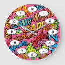 Search for pop art comic clocks Superhero