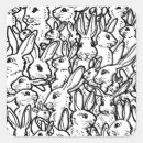 Search for white bunny rabbit stickers Black and white