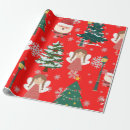 Search for christmas children wrapping paper Red