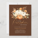 Search for little pumpkin baby shower invitations Elegant