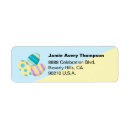 Search for easter egg return address labels Whimsical