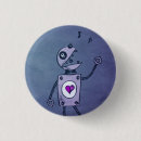 Search for retro robot badges Science fiction