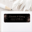 Search for rose gold glitter return address labels Stylish