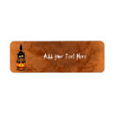 Search for cartoon characters return address labels Halloween