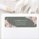 Search for peach flowers return address labels Blush pink