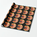 Search for pepperoni pizza wrapping paper Red