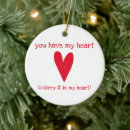 Search for romantic quote christmas tree decorations Heart