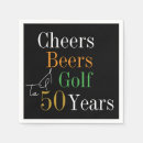 Search for black and gold napkins Cheers to 50 years