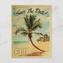 Search for beach wedding save the date postcards Palm tree
