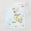 Search for uk map postcards England