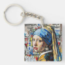 Search for famous paintings key rings Vermeer