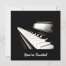 Search for piano keys invitations Recital