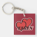 Search for double heart key rings Girly