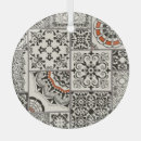 Search for damask pattern christmas tree decorations Floral