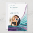 Search for purple and teal save the dates Elegant