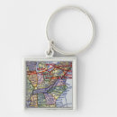 Search for vintage map key rings America