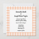 Search for peach square wedding invitations Classic