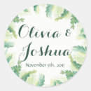 Search for fern wedding stickers Watercolor