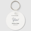 Search for engagement ring key rings She said yes