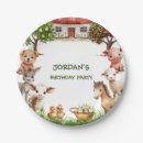 Search for farm animal plates Boys birthday