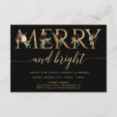 Search for merry and bright christmas invitations Gold