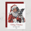 Search for australian cattle dog christmas cards Santa claus