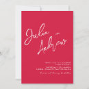 Search for crimson and white wedding invitations Modern