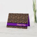 Search for purple leopard thank you cards Elegant