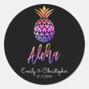 Search for pineapple wedding stickers Tropical