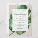 Search for tropical leaves wedding invitations Monstera
