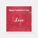 Search for valentines day paper napkins Happy valentine's day