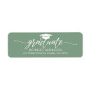 Search for green background return address labels Modern
