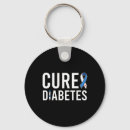 Search for diabetes cure key rings Diabetic dad