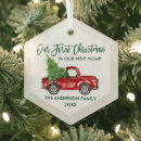 Search for green truck christmas tree decorations Our first christmas