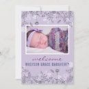 Search for floral birth announcement cards Newborn