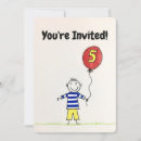 Search for 5 year old birthday invitations Five