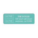Search for aqua return address labels Classic