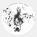Search for black music stickers Elegant