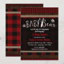 Search for red plaid baby shower invitations Wilderness