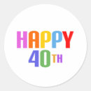Search for 40 year anniversary stickers 40th birthday